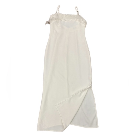 Elliatt Ivory Feather Trim MIDI Dress Size XS - Picture 7 of 14